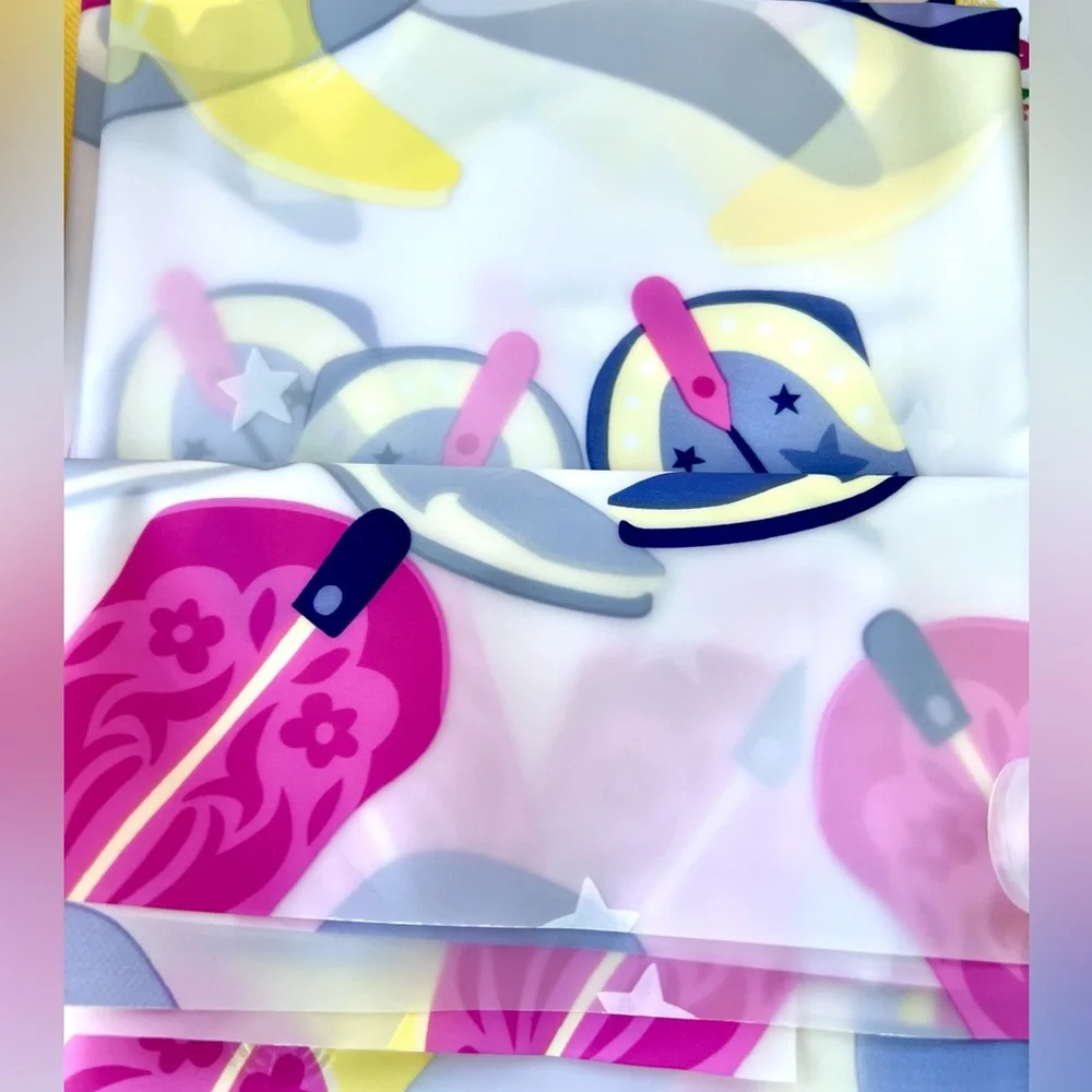Pink & Purple Cowgirl Hats Boots Peva Shower Curtain